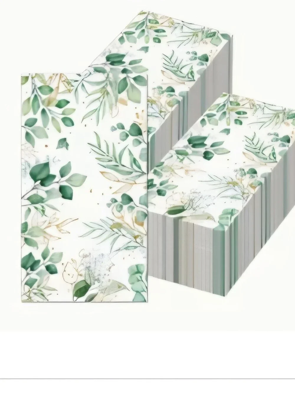 NEW 100 PIECE EUCALYPTUS NAPKINS 2 PLY - DECORATIVE DESIGN